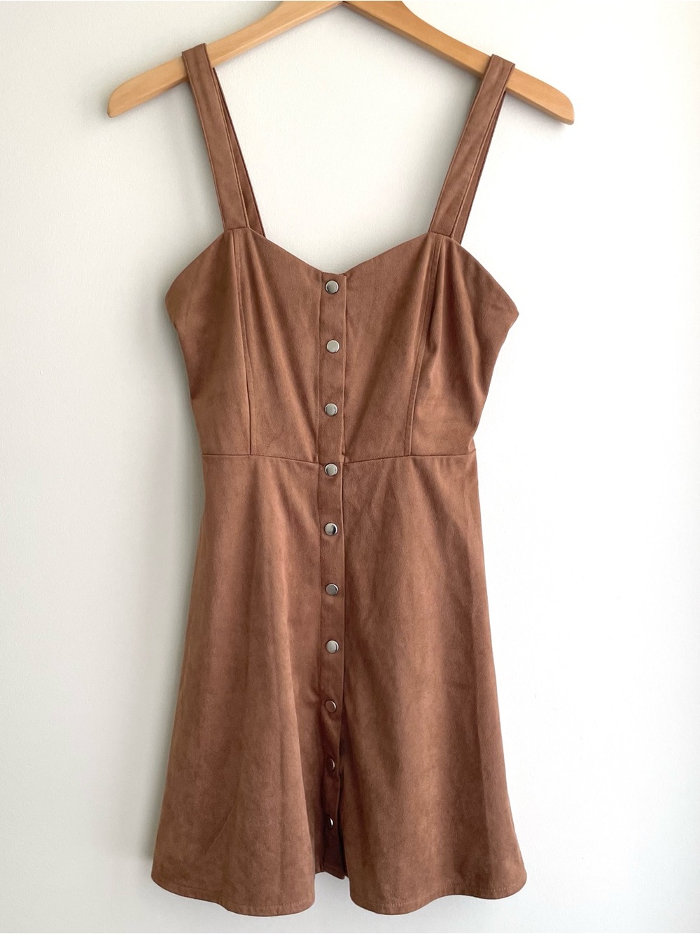 Forever 21 Camel Faux Suede Dress